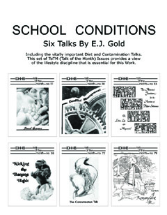 School Conditions E.J. Gold